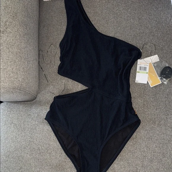 MICHAEL KORS One-Shoulder Swimsuit - Picture 4 of 14